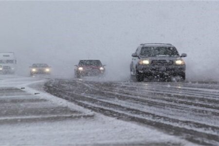 بارش برف در محور‌های جنوبی استان اردبیل