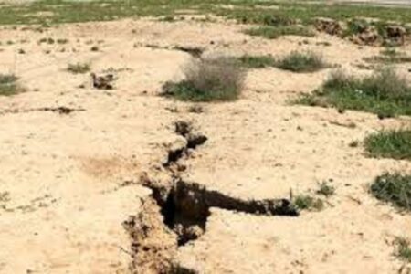 فرونشست زمین دشت اردبیل را تهدید می‌کند