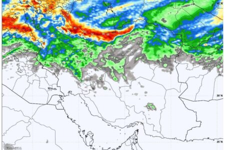 ورود سامانه بارشی به کشور از دوشنبه؛ باران و وزش باد شدید در ۱۰ استان