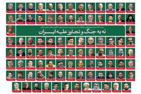 بیانیه ۳۵۷  فعال مدنی و سیاسی علیه تجاوز به ایران